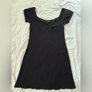 Vintage Betsey Johnson Black Lace Dress